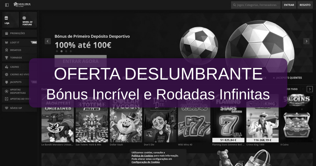 Malina Casino welcome bonus